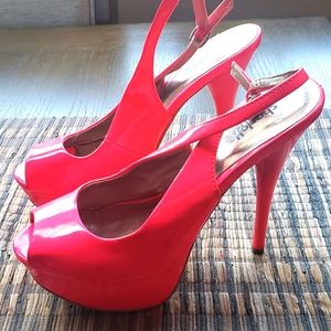 Hot pink heels